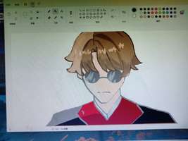 喵喵喵，上信息课用鼠标画的斯科特。。还有