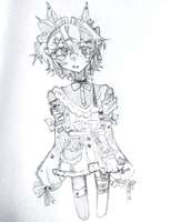   算是旧图重绘吧。初二搞的。挺喜欢的。