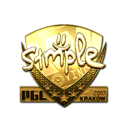 印花 | s1mple（金色）| 2017年克拉科夫锦标赛