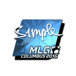 印花 | s1mple（闪亮）| 2016年 MLG 哥伦布锦标赛