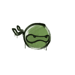 封装的涂鸦 | 忍者 (军绿)