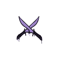 封装的涂鸦 | X 双刀 (纯紫)