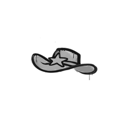 封装的涂鸦 | 警帽 (灰色)