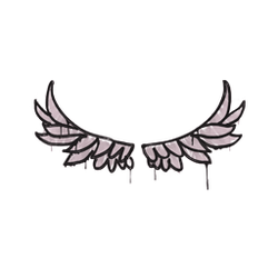 封装的涂鸦 | 翅膀 (藕色)