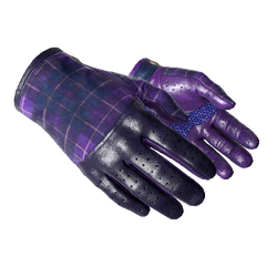 驾驶手套（★） | 蓝紫格子 