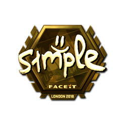 印花 | s1mple（金色）| 2018年伦敦锦标赛