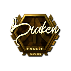 印花 | draken（金色）| 2018年伦敦锦标赛