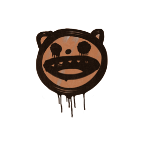 封装的涂鸦 | 快乐猫 (黄褐)