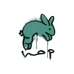 封装的涂鸦 | 跳跃 (暗绿)