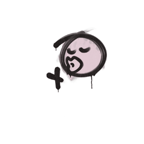 封装的涂鸦 | 接吻 (藕色)