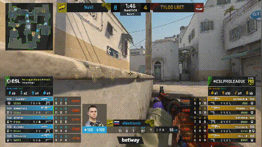 电子哥配合s1mple的大胆非常规10秒刷光了tyloo关键先生:s1mple在本场