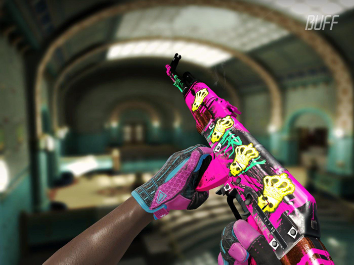 csgo创意工坊优秀饰品ump45霓虹革命