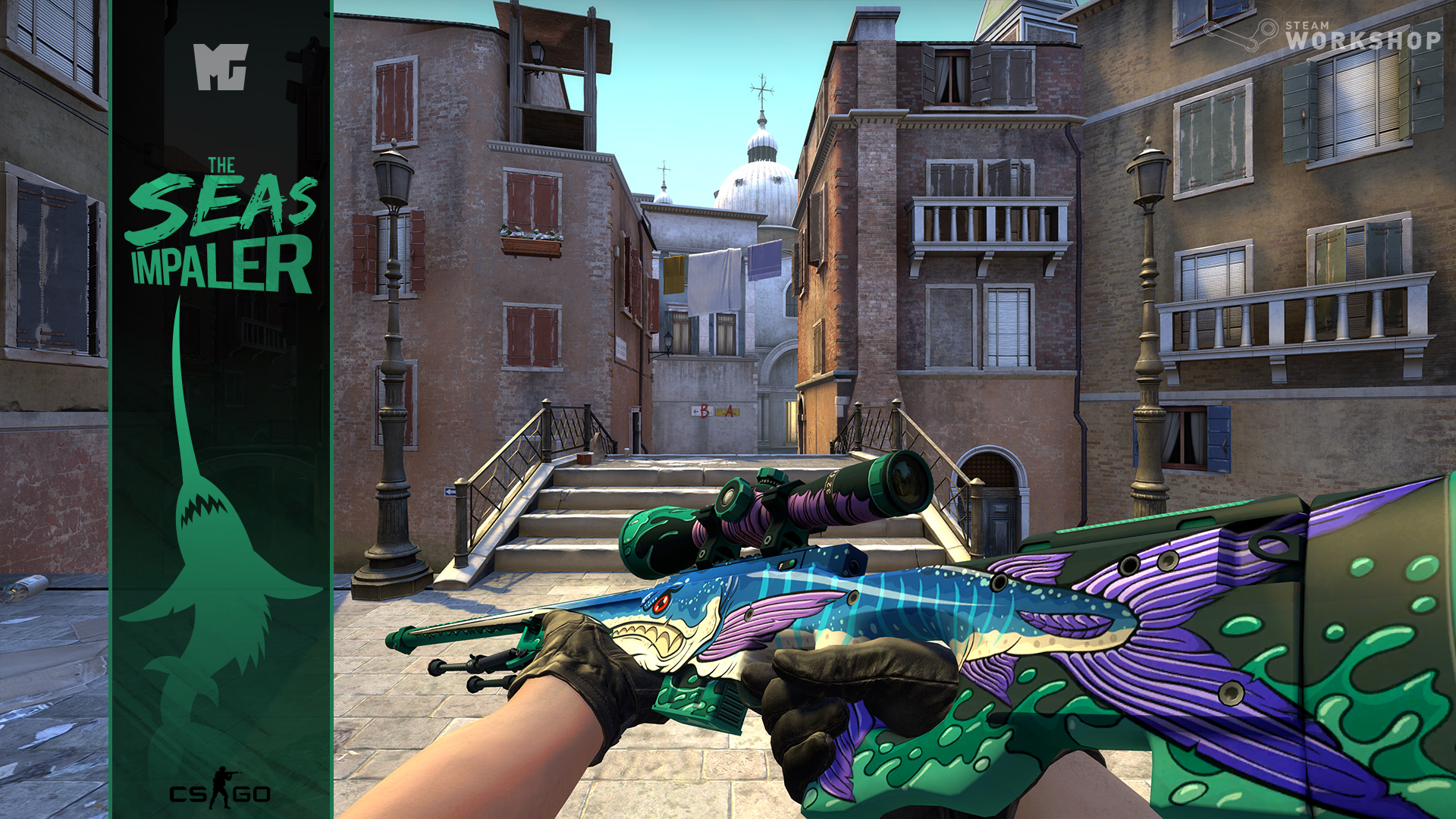 csgo创意工坊优秀饰品awp海洋刺穿者