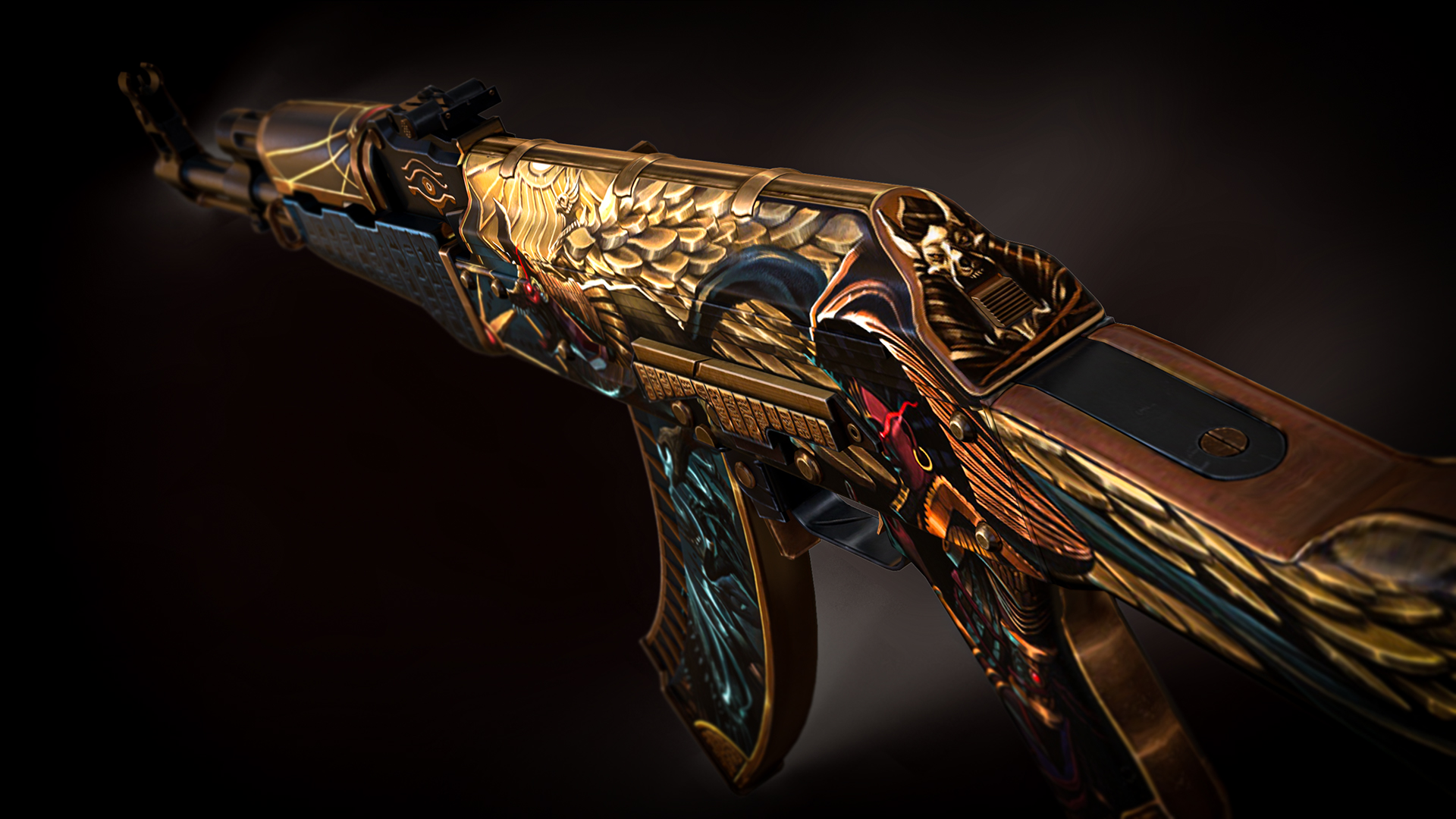 每日皮肤鉴赏ak47阿努比斯军团