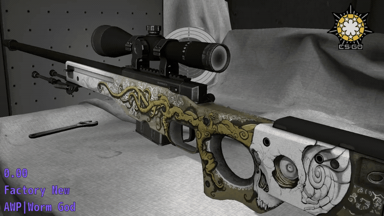 每日皮肤鉴赏awp蠕虫之神