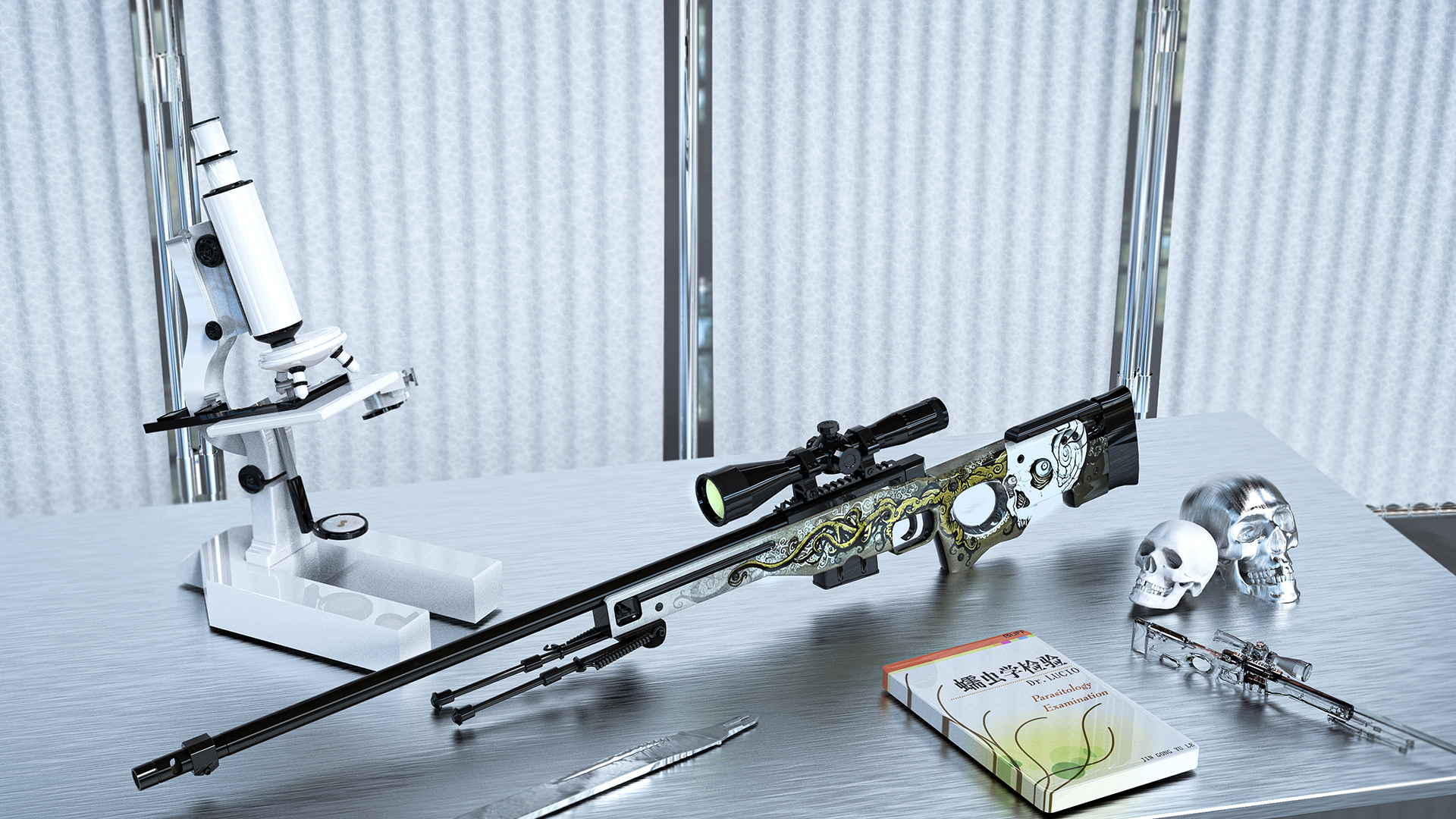 每日皮肤鉴赏awp蠕虫之神