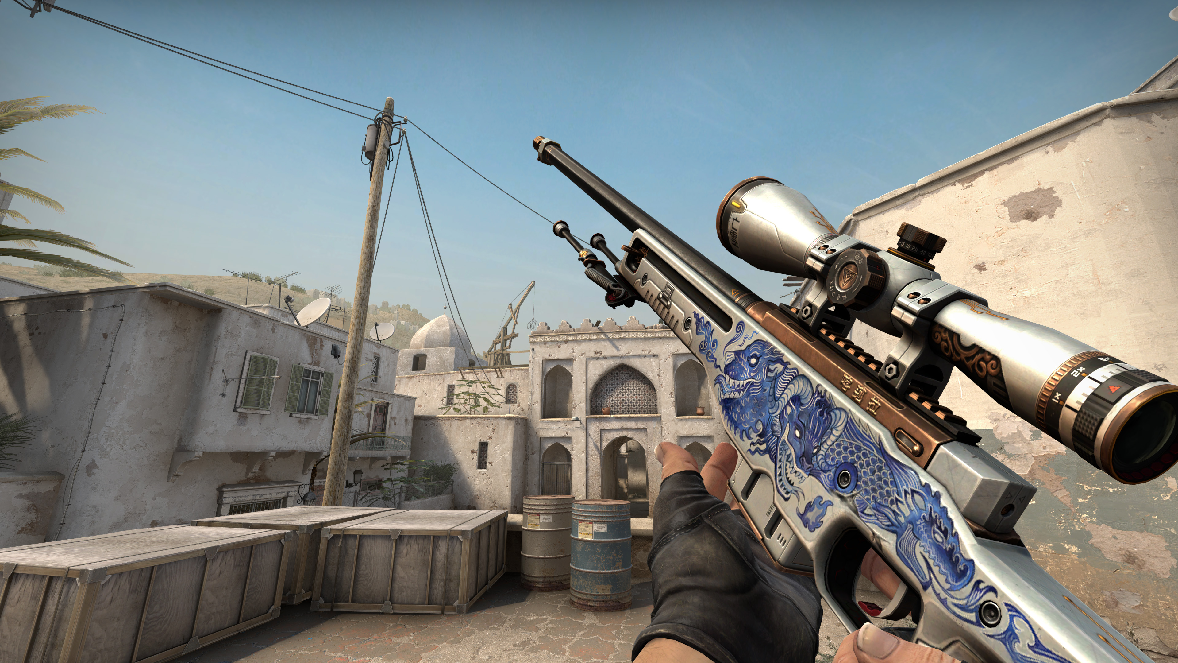 csgo创意工坊优秀饰品awp青花奇美拉