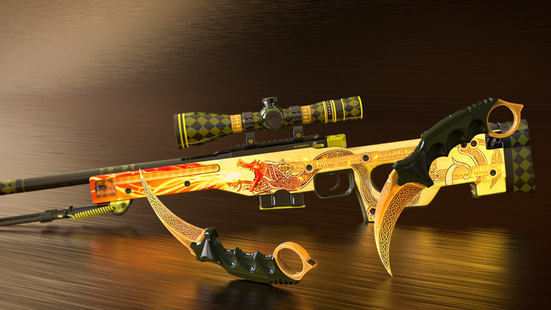 每日皮肤鉴赏awp巨龙传说