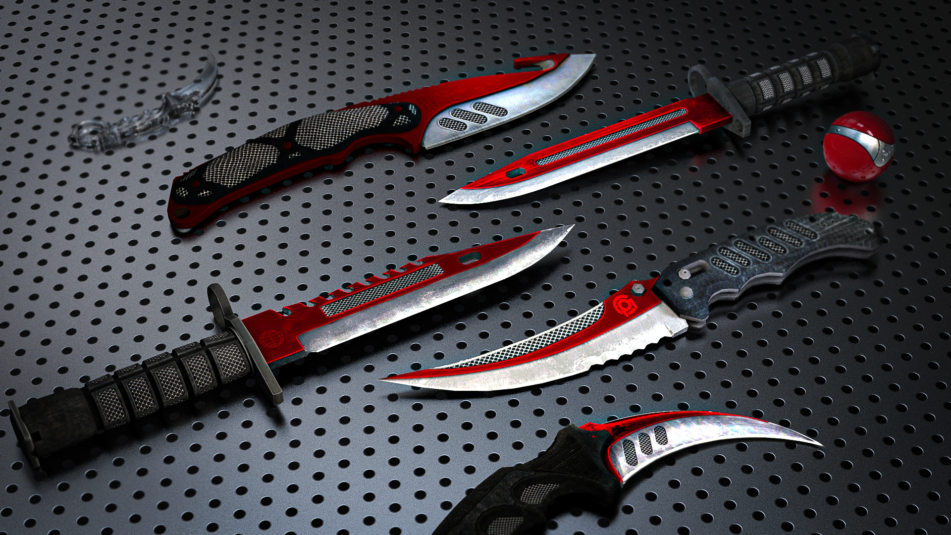 我也按照皮肤风格自己设计了骷髅匕首|自动化,大伙看看怎么样?