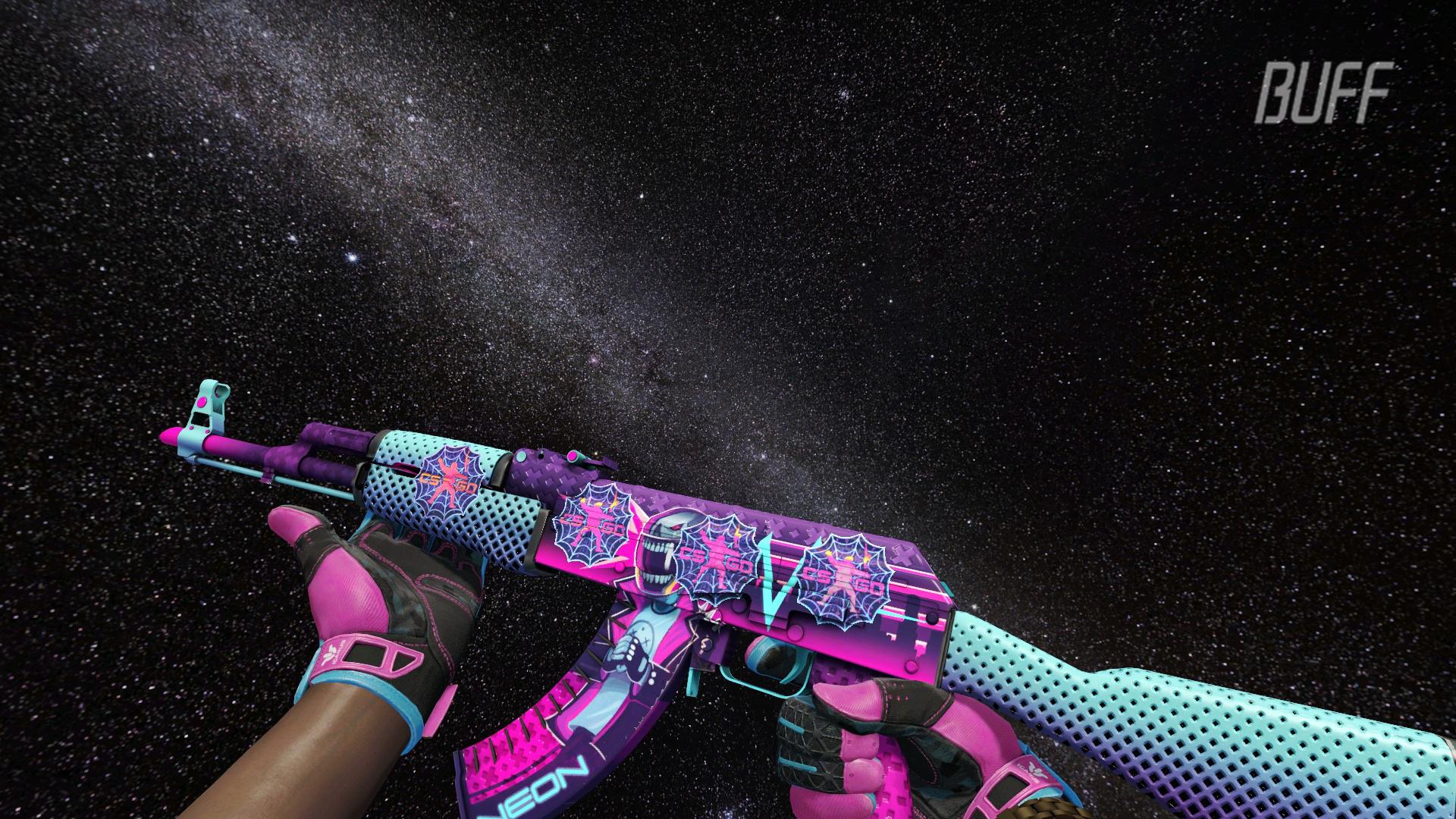 皮肤鉴赏霓虹骑士系列皮肤下