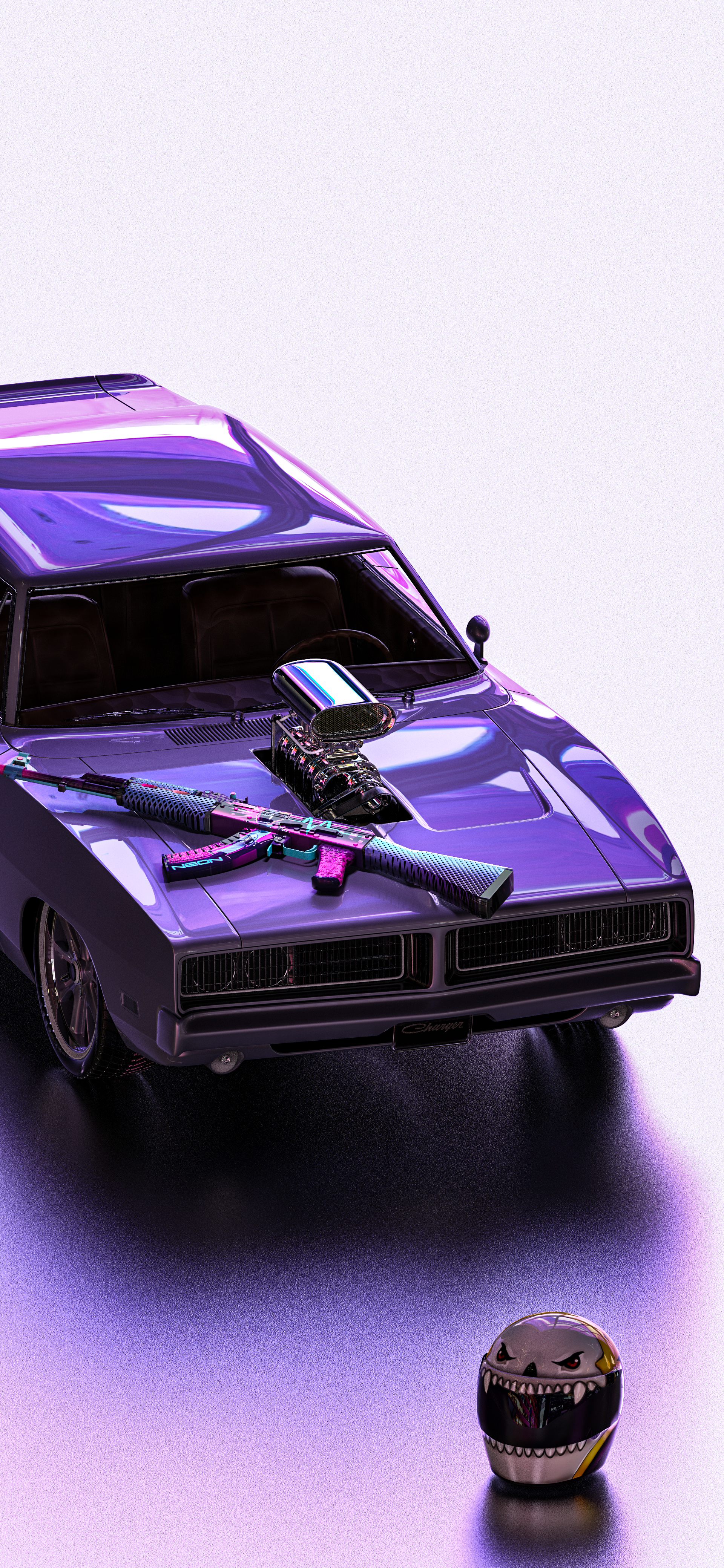 皮肤鉴赏霓虹骑士系列皮肤下