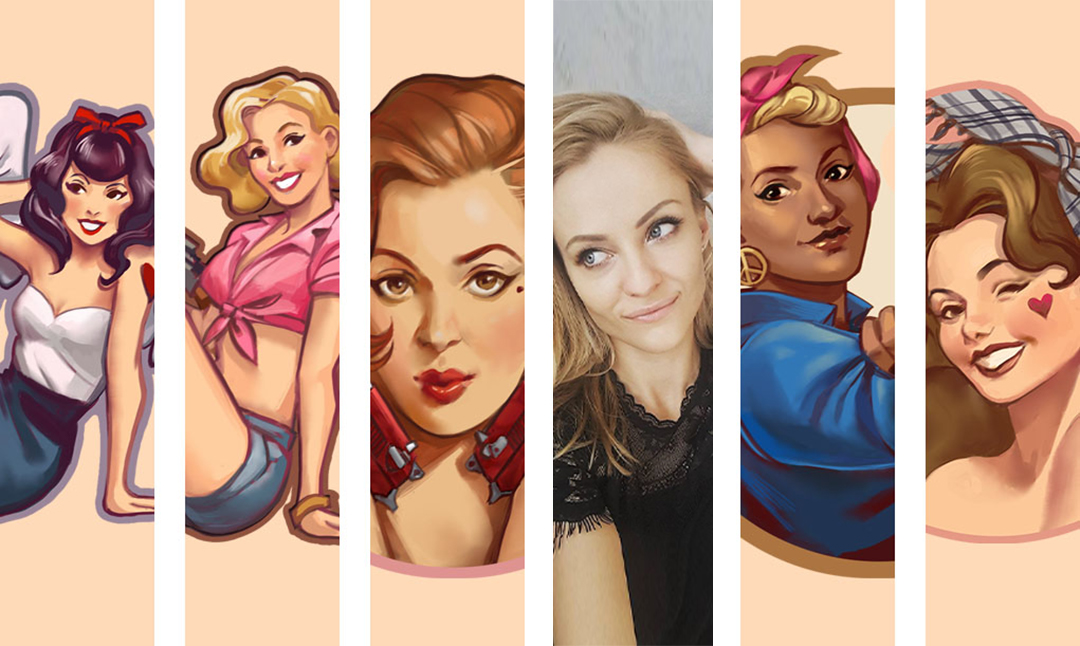 意想不到的设计者海报女郎系列印花介绍