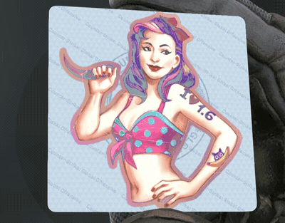 意想不到的设计者海报女郎系列印花介绍