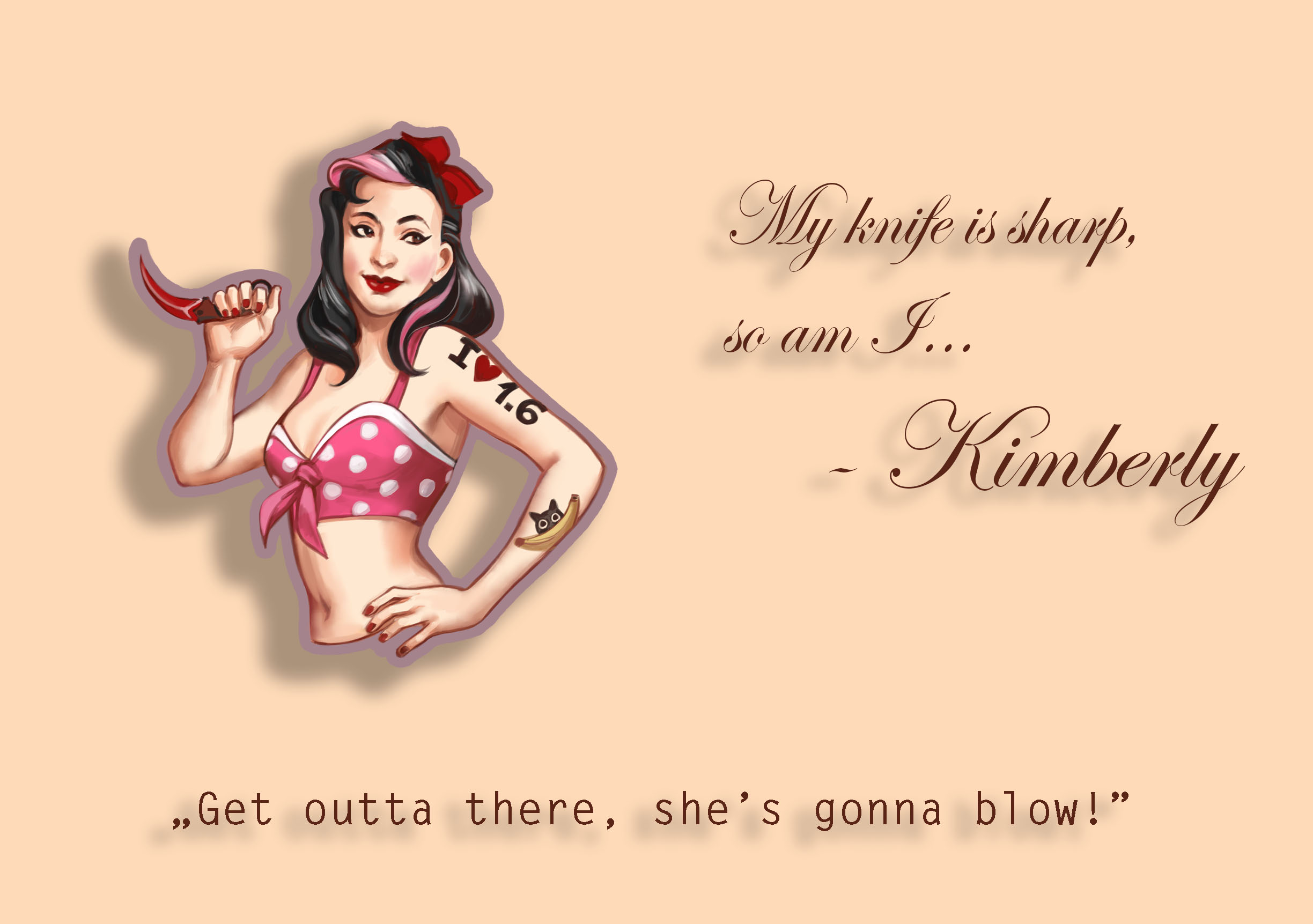 意想不到的设计者海报女郎系列印花介绍