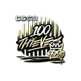 印花 | 100 Thieves（金色）| 2020 RMR