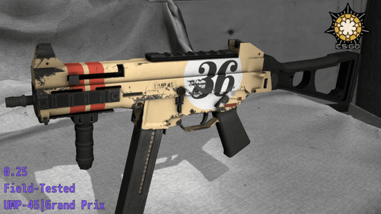 csgo皮肤鉴赏ump45车王