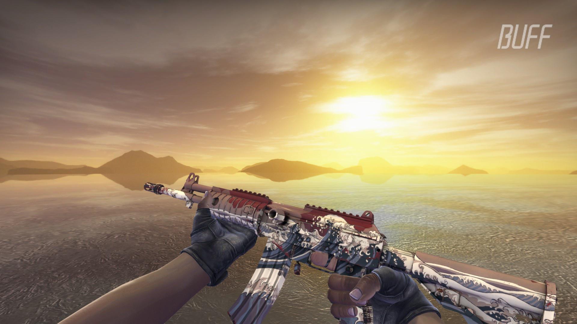 csgo皮肤鉴赏加利尔深红海啸