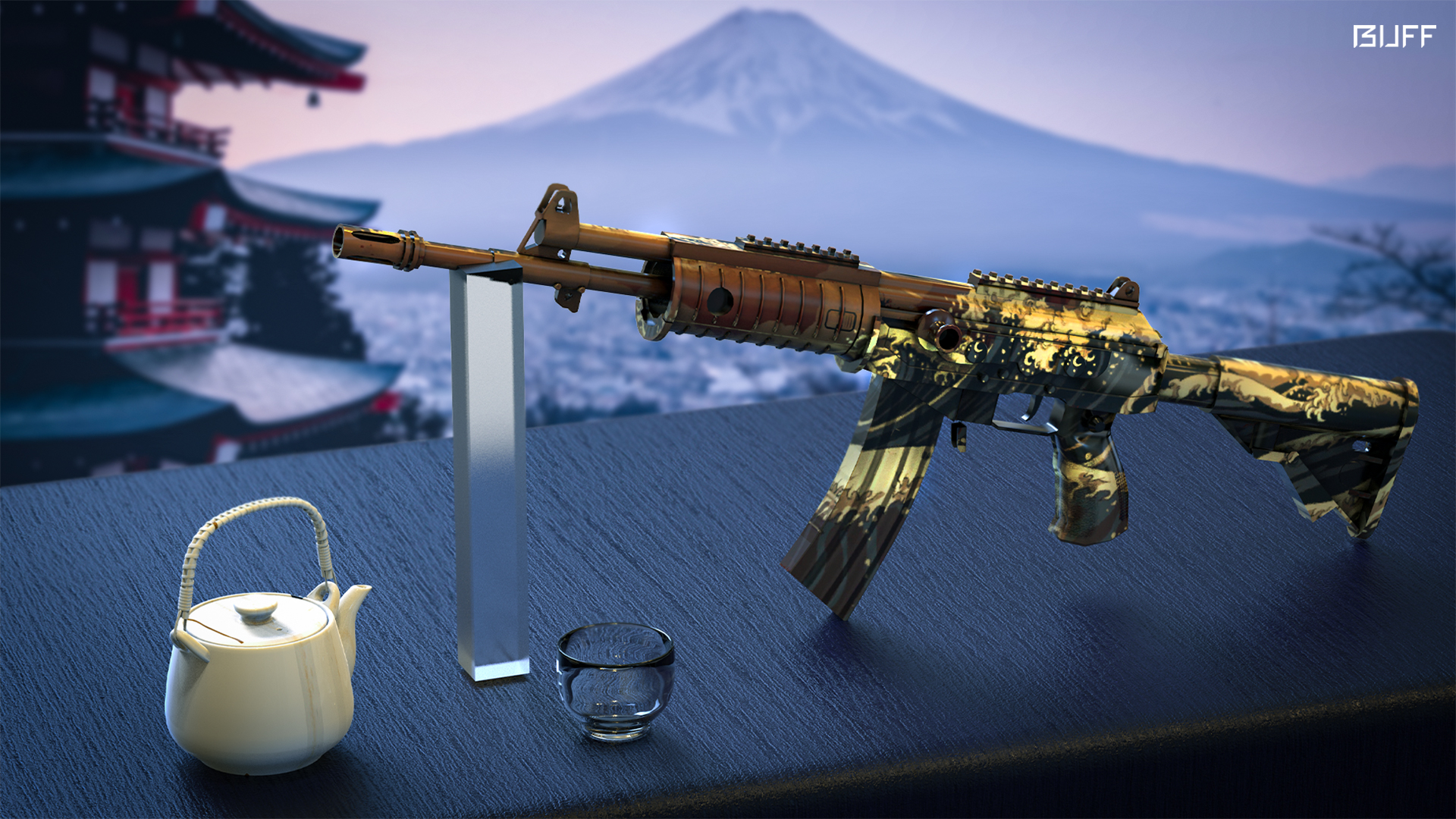 csgo皮肤鉴赏加利尔深红海啸