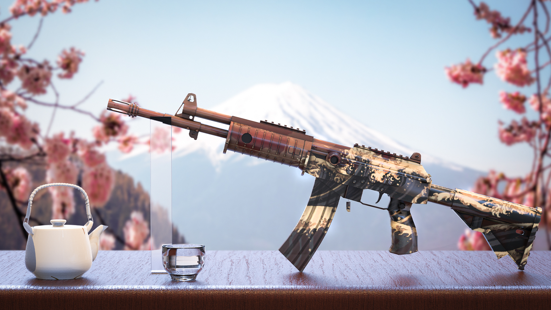 csgo皮肤鉴赏加利尔深红海啸