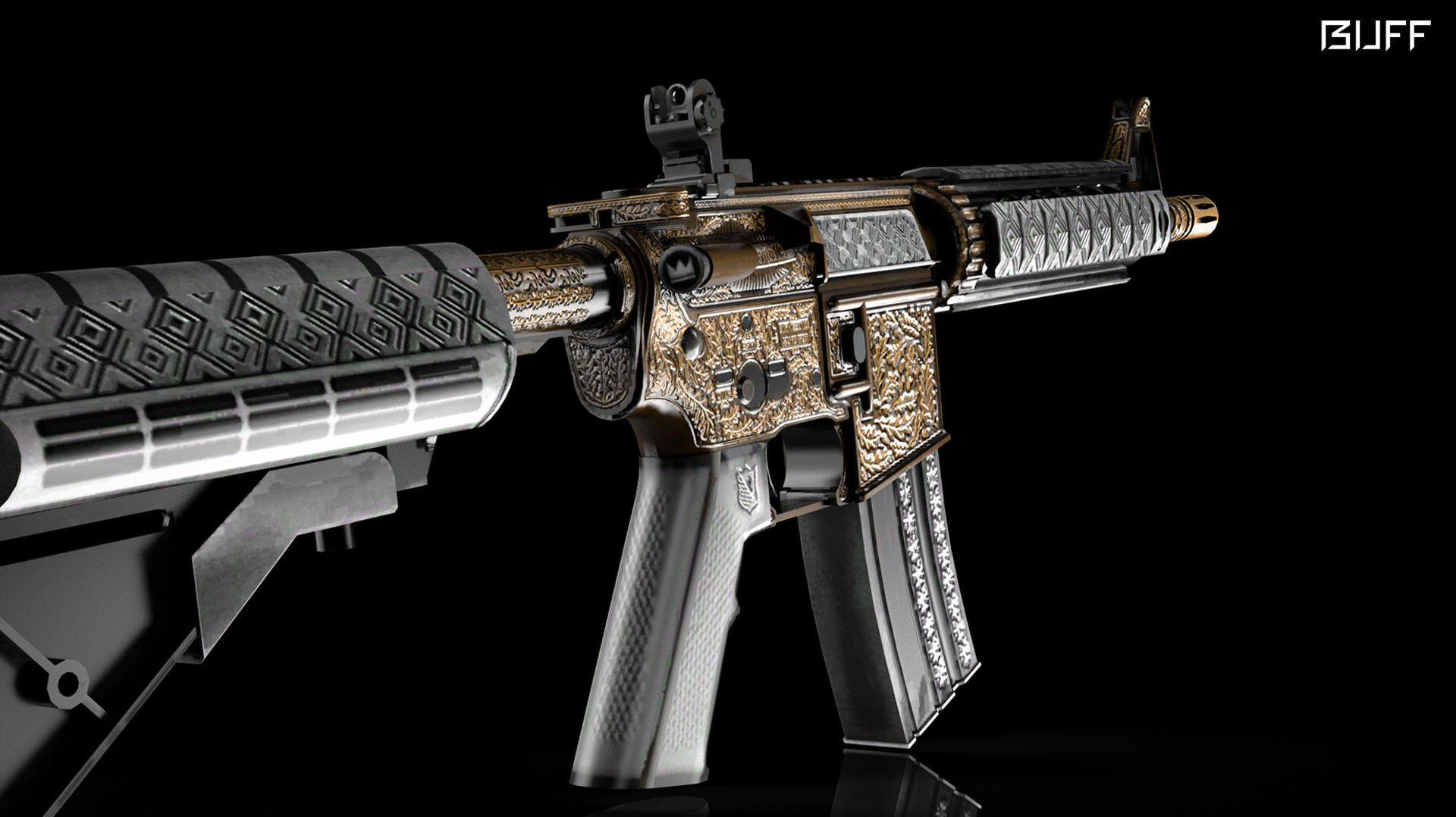 csgo皮肤鉴赏m4a4皇家圣骑士