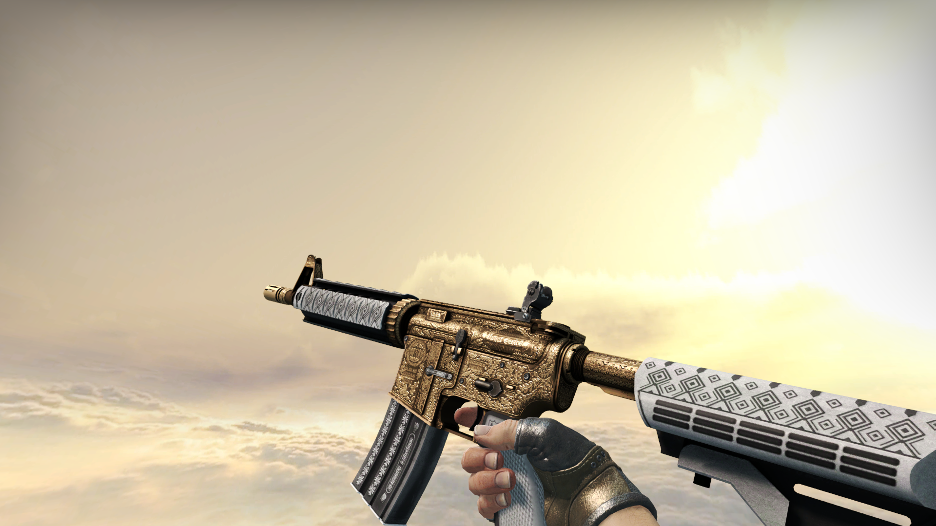 csgo皮肤鉴赏m4a4皇家圣骑士