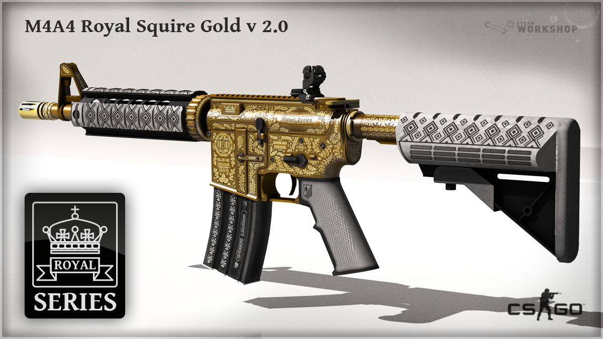 csgo皮肤鉴赏m4a4皇家圣骑士