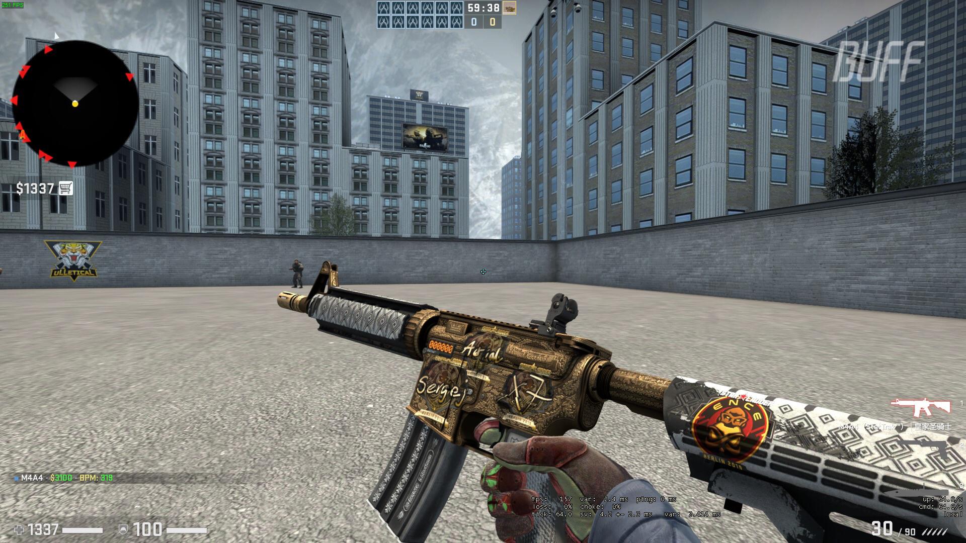 csgo皮肤鉴赏m4a4皇家圣骑士