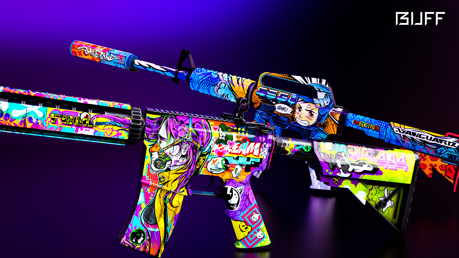 csgo皮肤鉴赏m4a4活色生香