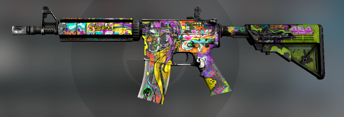 csgo皮肤鉴赏m4a4活色生香