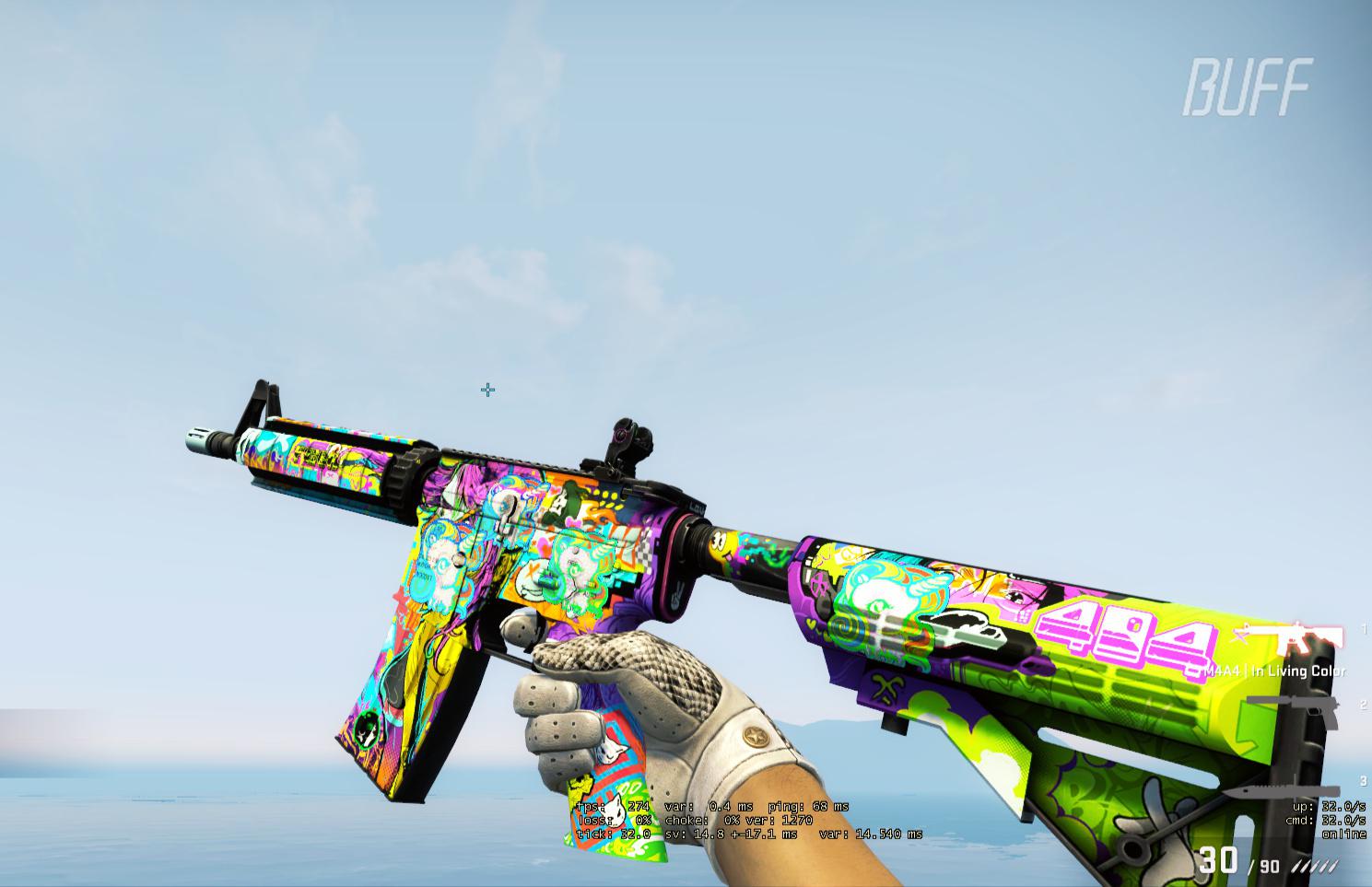 csgo皮肤鉴赏m4a4活色生香