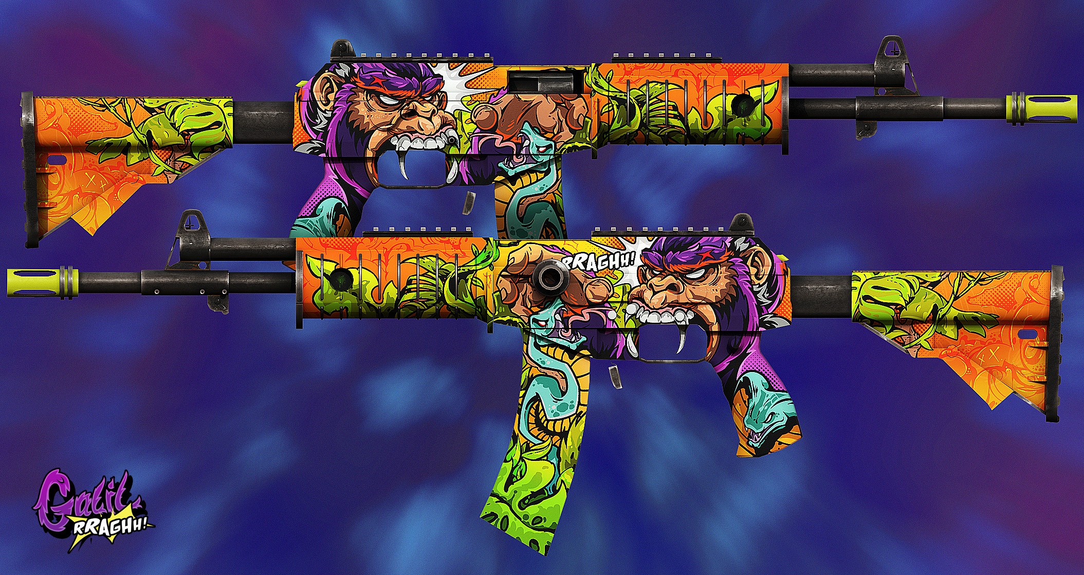 csgo皮肤鉴赏m4a4活色生香