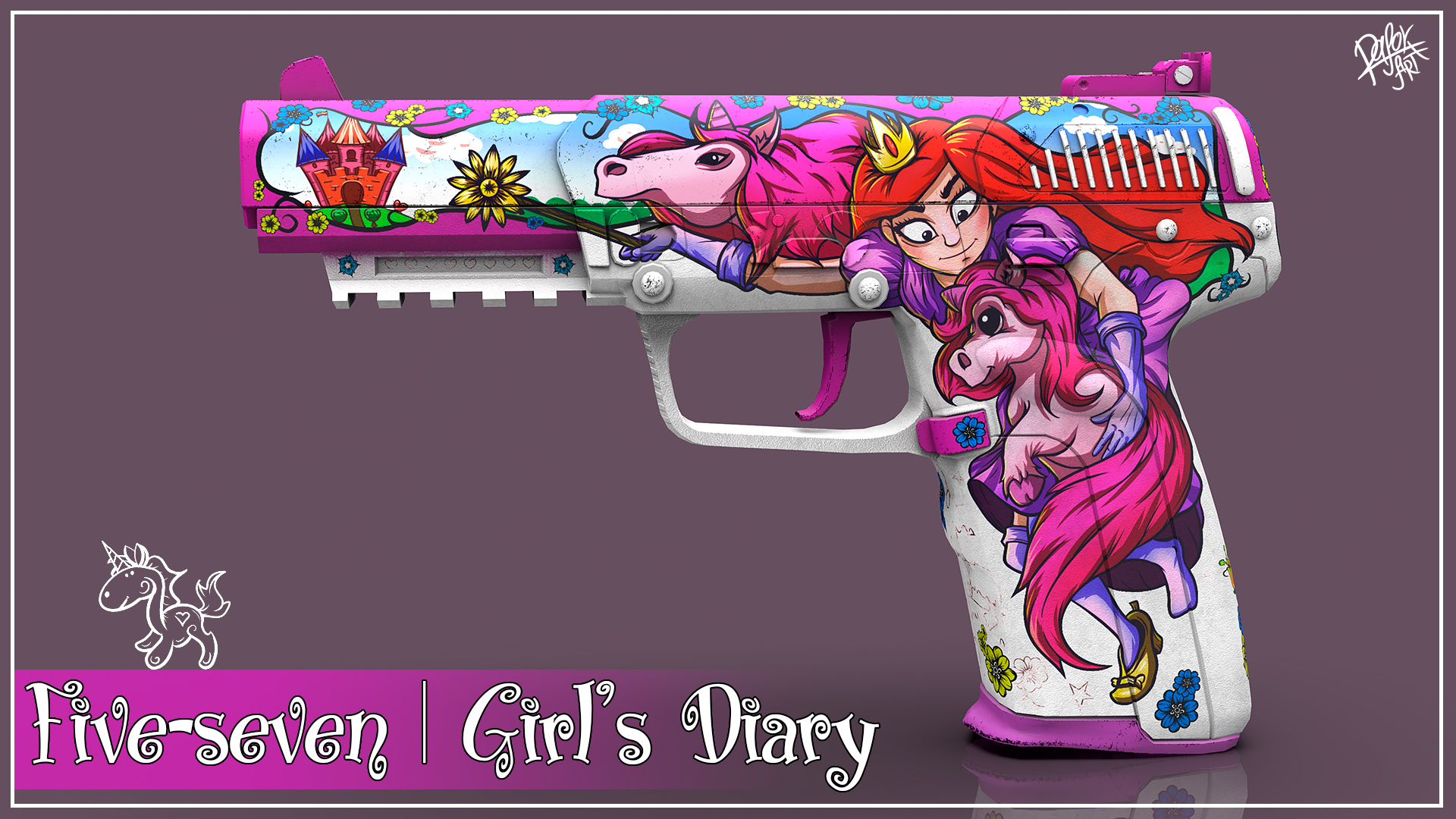 csgo皮肤鉴赏:fn57 | 童话城堡