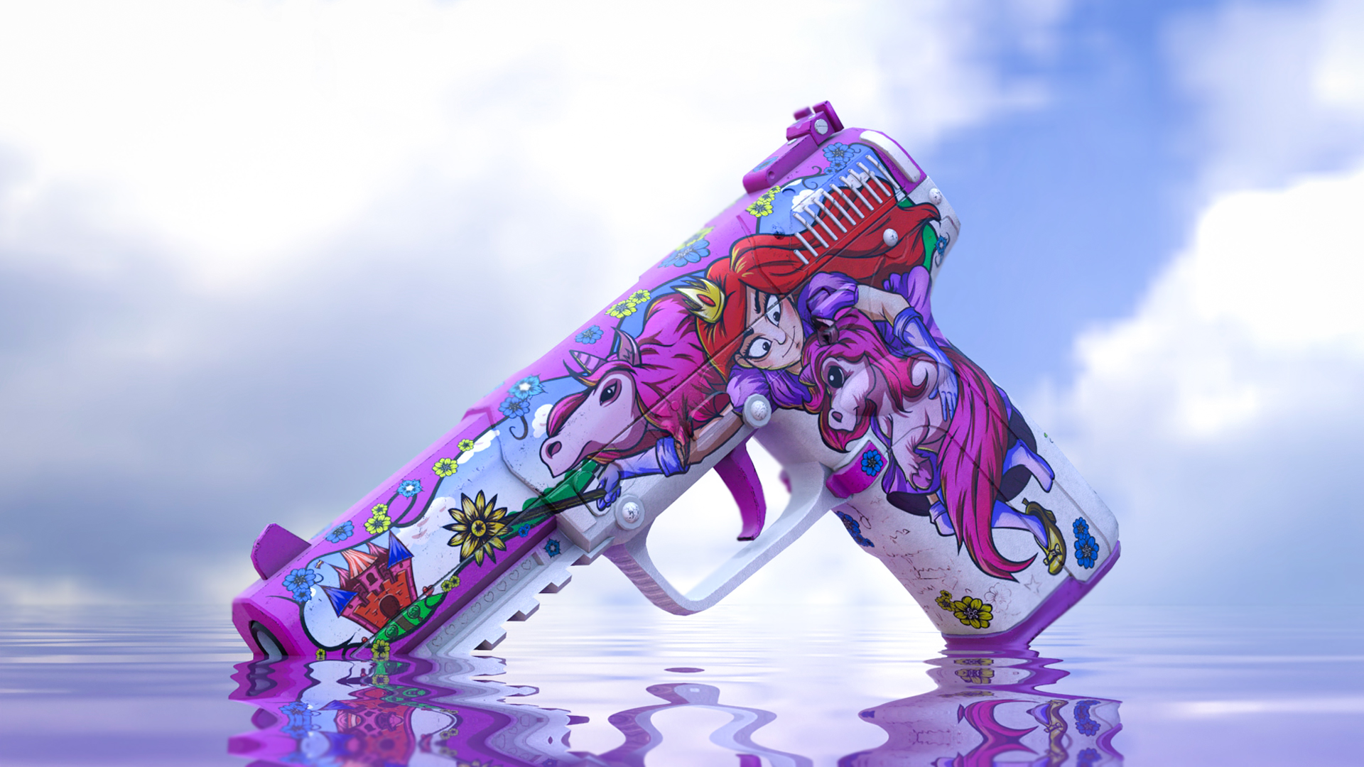 csgo皮肤鉴赏fn57童话城堡