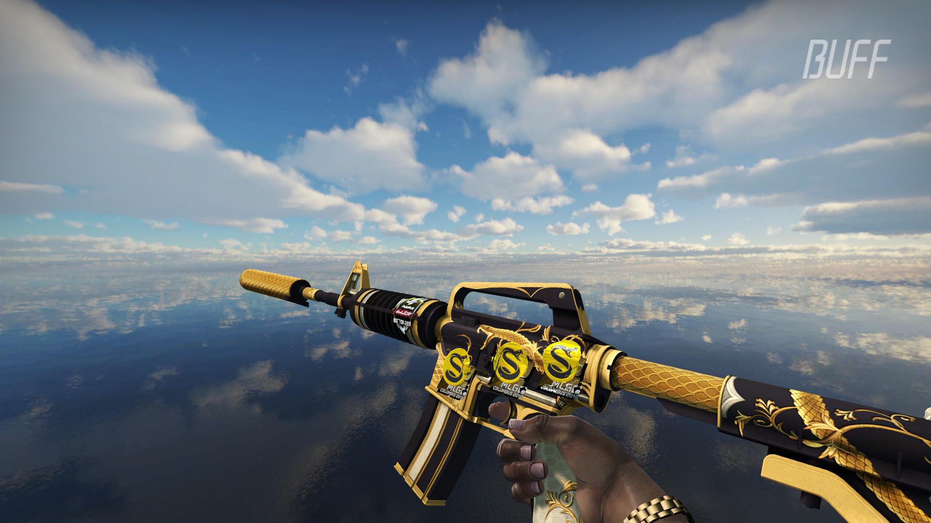 csgo皮肤鉴赏m4a1金蛇缠绕