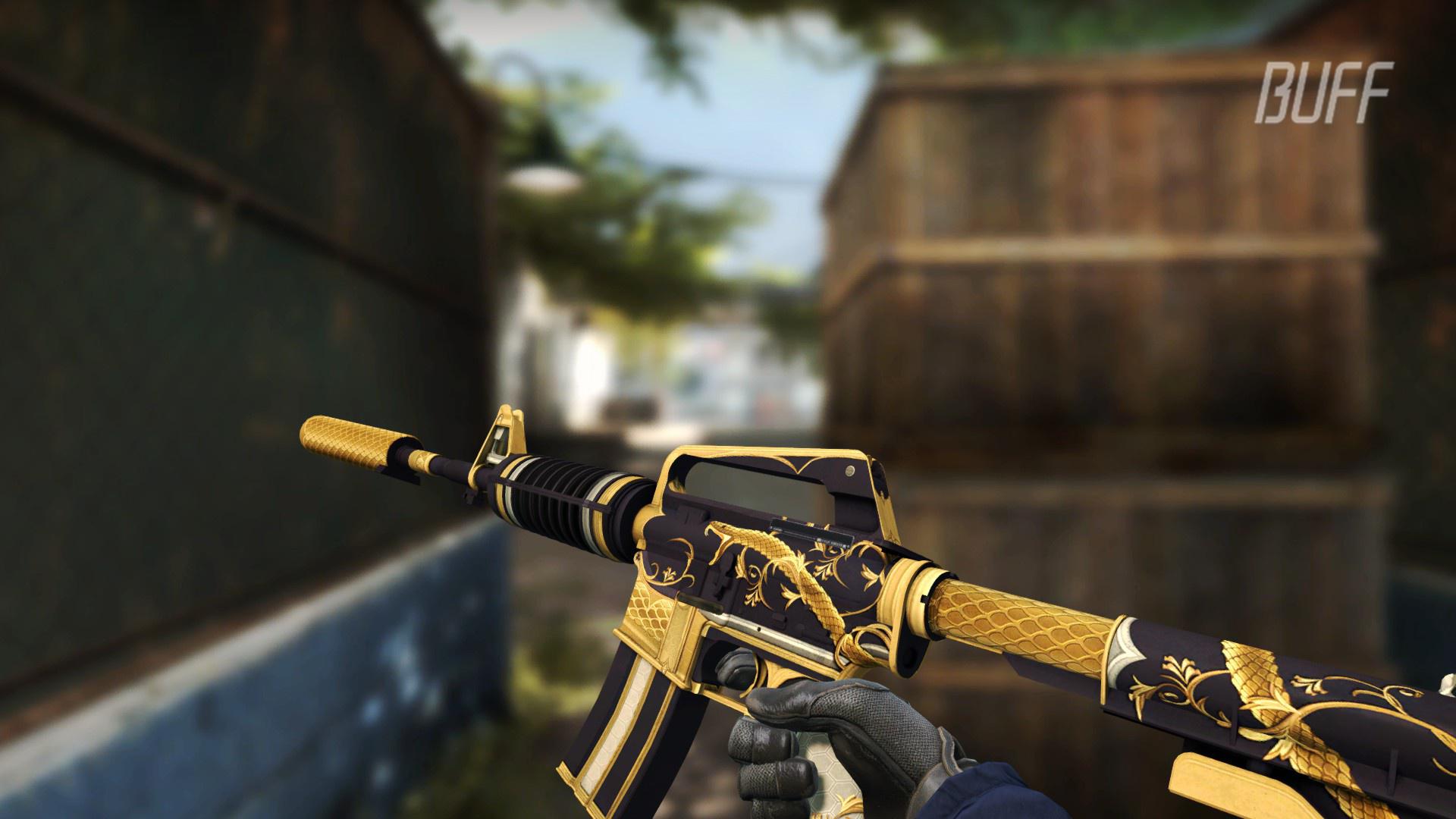 csgo皮肤鉴赏m4a1金蛇缠绕