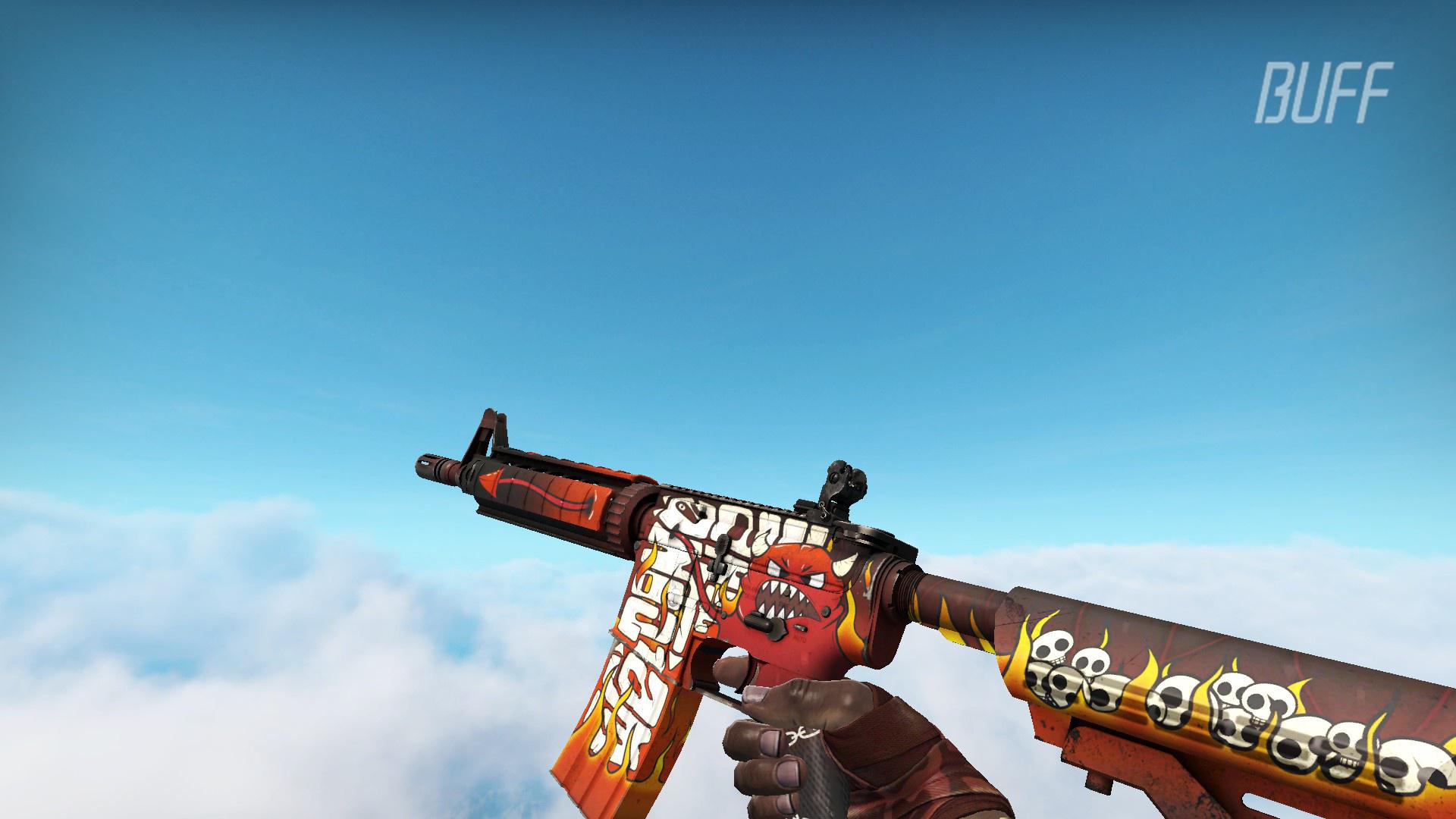 csgo皮肤鉴赏m4a4地狱烈焰