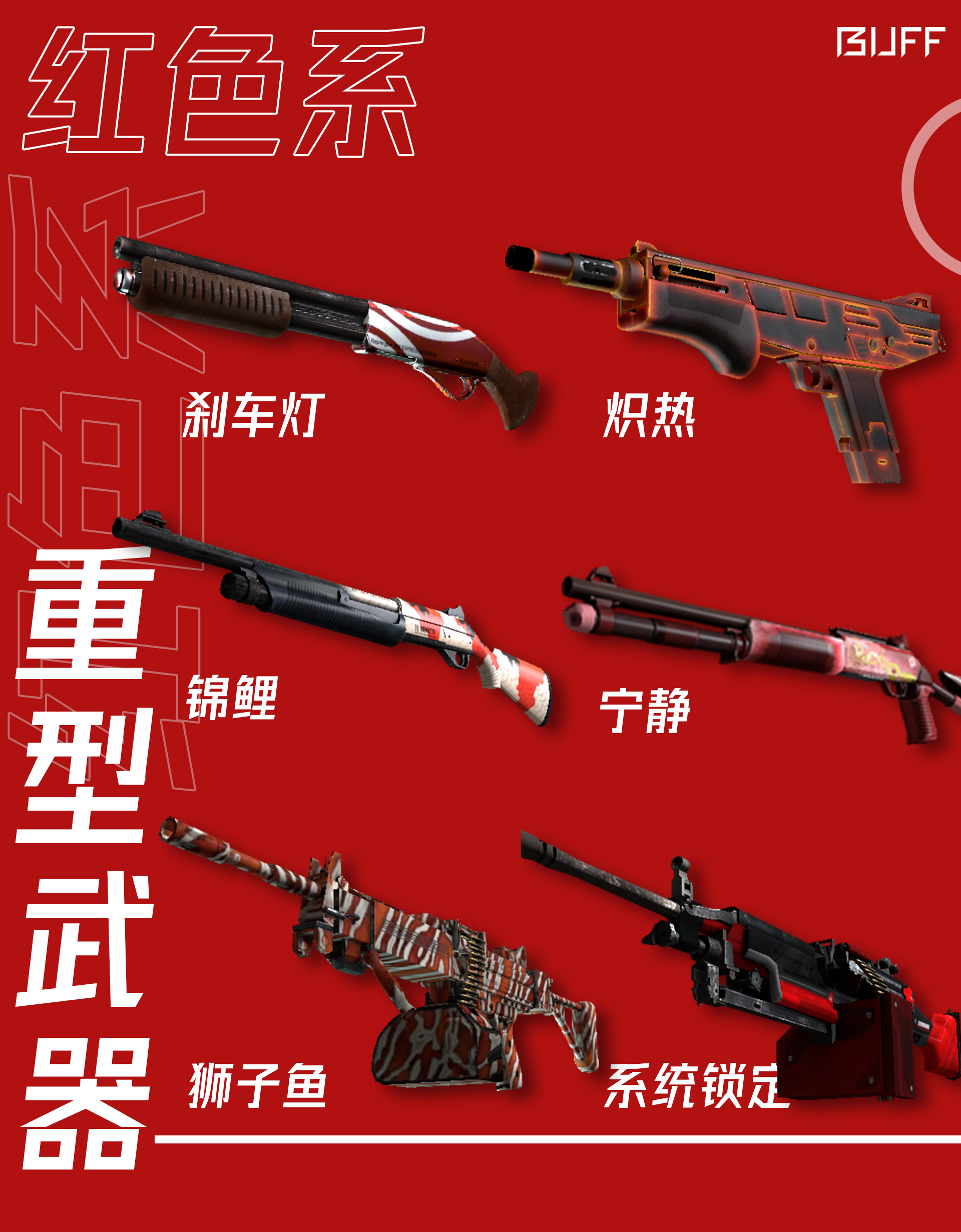 csgo皮肤搭配指南:红红火火
