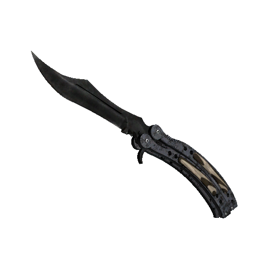 StatTrak™ Butterfly Knife Black Laminate (BattleScarred)